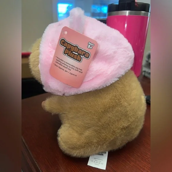 Capybara Plush With Pig Hat π - Picture 4 of 9